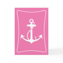 Pink Anchor Card