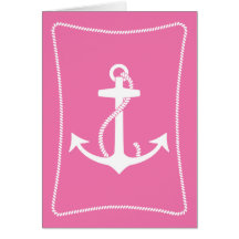 Pink Anchor Card