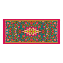 Pink and Aqua Moroccan Wedding Invitation