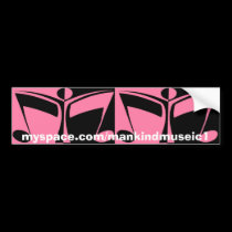 pink and black bumper sticker bumper stickers