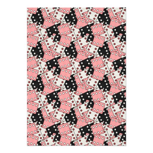 Pink and Black Bunco Party Announcement
