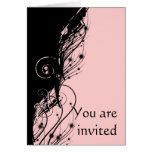 Pink and Black Card