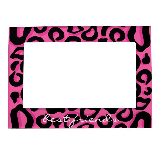 Pink and Black Cheetah Print Best Friends Frame Photo Frame