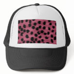 Pink and Black Cheetah Print Pattern. Mesh Hat