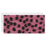 Pink and Black Cheetah Print Pattern. Rack Cards