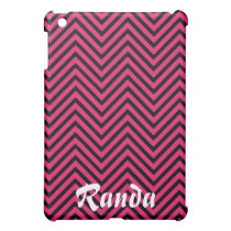 Pink and Black Chevron iPad Mini Case ipad mini cases
