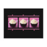 Pink and Black Cupcake Business Products Postcard