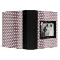 Pink and Black Damask Wedding Photo Album