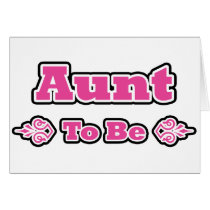 Pink and Black Design for Aunts Card