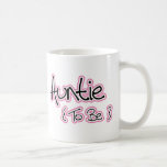 Pink and Black Design for Aunts Coffee Mugs