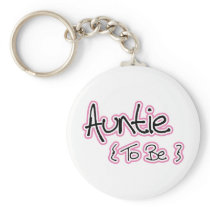 Pink and Black Design for Aunts Keychain