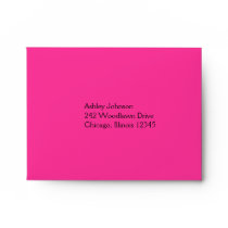 Pink and Black Envelope for RSVP Card