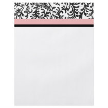 Pink and Black Floral Pattern Full Color Flyer