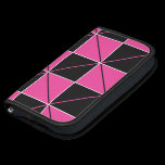 Pink and Black Geo Plaid rickshaw folios