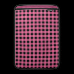 Pink and Black Gingham ipad sleeves