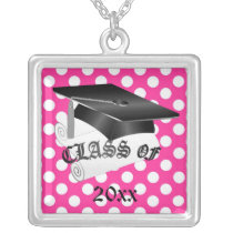 Pink and Black Graduation Necklace necklaces