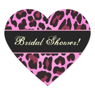 Pink and Black Leopard Party Sticker sticker