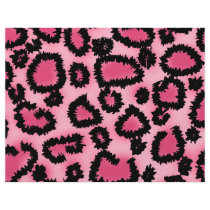 Pink and Black Leopard Print Pattern. Flyer Design