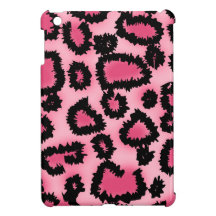 Pink and Black Leopard Print Pattern. Case For The iPad Mini