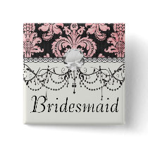 pink and black ornate fleur chic damask