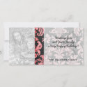 pink and black ornate fleur chic damask