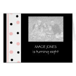 Pink and Black Party Invitations:  Customize Cards