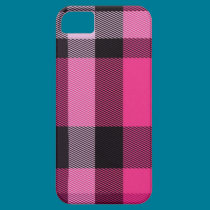 Pink and black plaid casemate cases