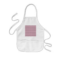 Pink and Black Polka Dot Pattern. Spotty. Aprons