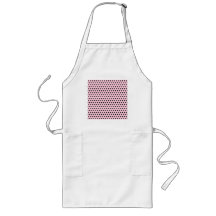 Pink and Black Polka Dot Pattern. Spotty. Apron