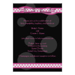 Pink and Black Polka Dots Customizable Invitation