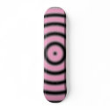 Pink and Black Ringed Skateboard