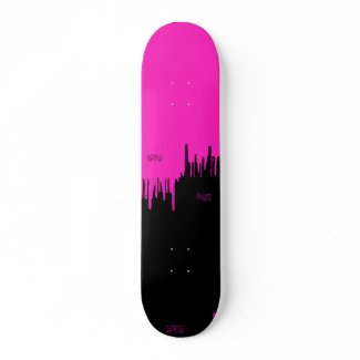 Pink and Black skateboard