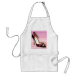 Pink and Black Stripe aprons