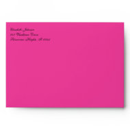 Pink and Black Striped Envelope for 5