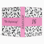 Pink and Black Sweet Sixteen Photo Album Vinyl Binders