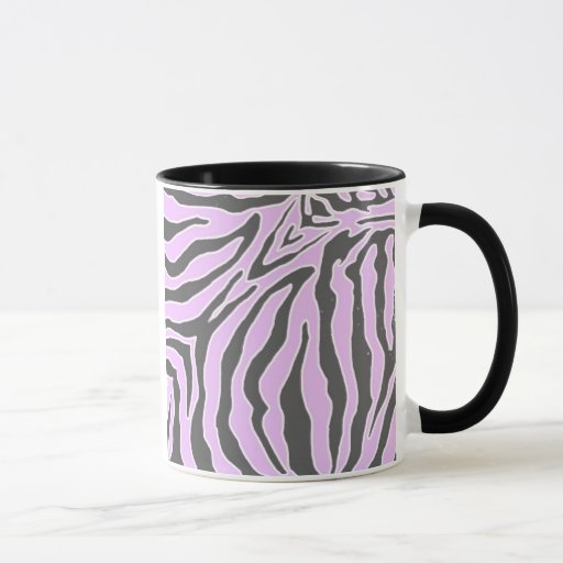 Pink and Black Zebra Coffee Cups Zazzle