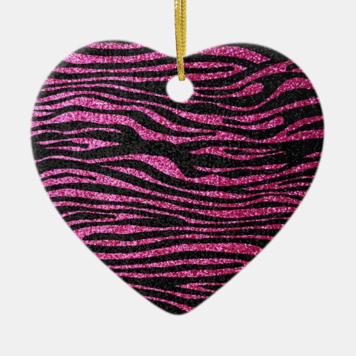 pink and black zebra print bling faux glitter christmas pink and black zebra print bling faux glitter christmas