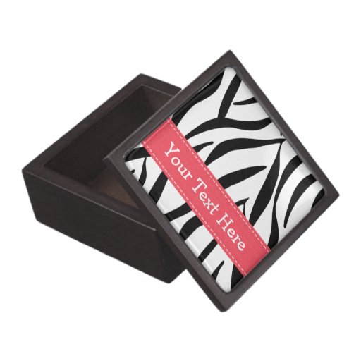 Pink and Black Zebra Print Skin Gift Box Premium Gift Boxes