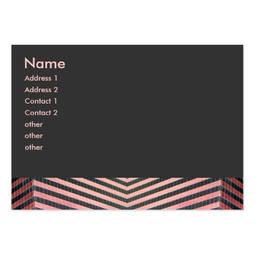 pink and black zig zag business card templates
