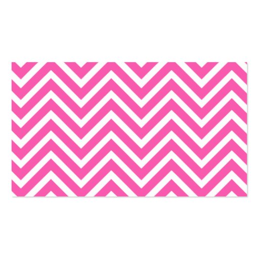 Pink and Black Zigzag Business Cards (back side)