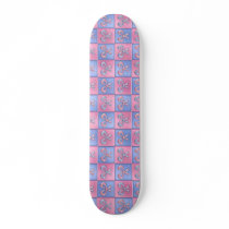 Pink and Blue Bows Skate Board Deck