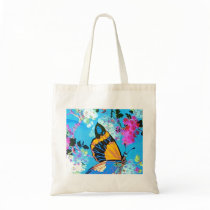 Pink and Blue Butterfly Bag