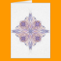 Pink and Blue Diamond Fractal Art cards
