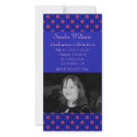 Pink and blue graduation photo cards