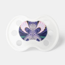 Pink and Blue Guardian Angel Fractal Pacifier
