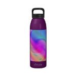 Pink And Blue Silky Swirl Water Bottles