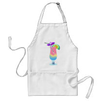 Pink and Blue Tropical Drink aprons