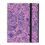 Pink And Blue Vintage Floral Paisley Lace iPad Cases