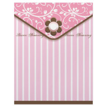 Pink and Brown Clutch Letterhead