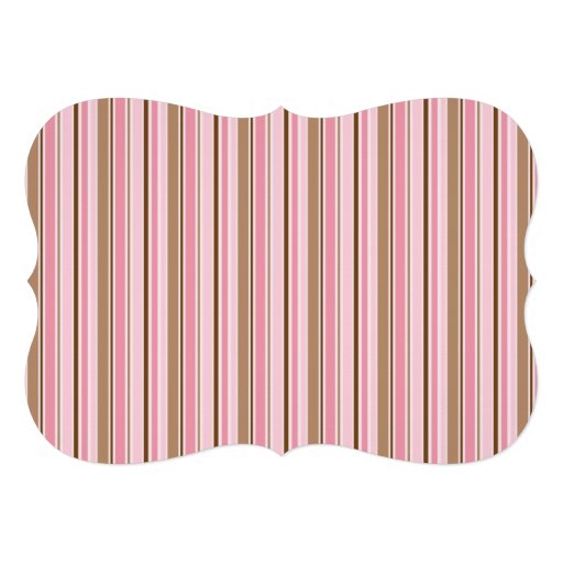 Pink and Brown Corset Bridal Shower Personalized Invitation
